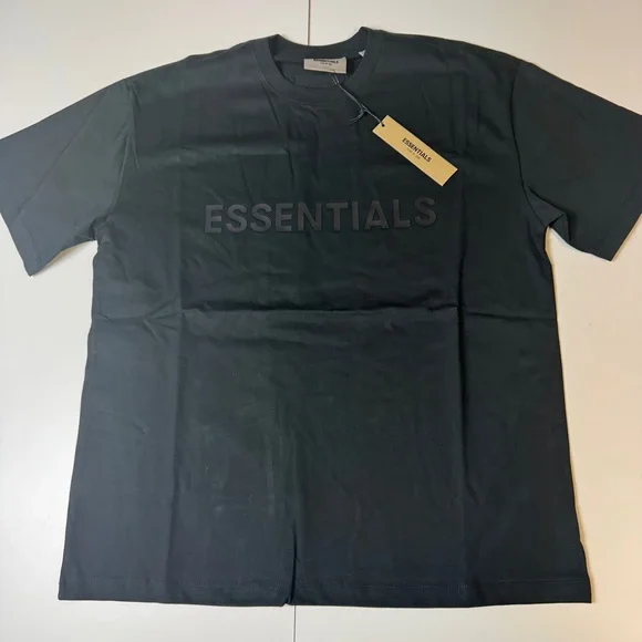 Fear of God Essentials T-Shirt Black Short Sleeve Tee Mens - Picture 3 of 4